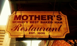 Mother's Restaurant Sign