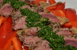 Flank Steak with Chimichurri Sauce